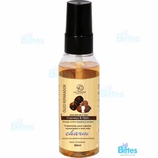 Óleo Reparador de Pontas Cupuaçu Via Char Cosméticos Brilho Intenso