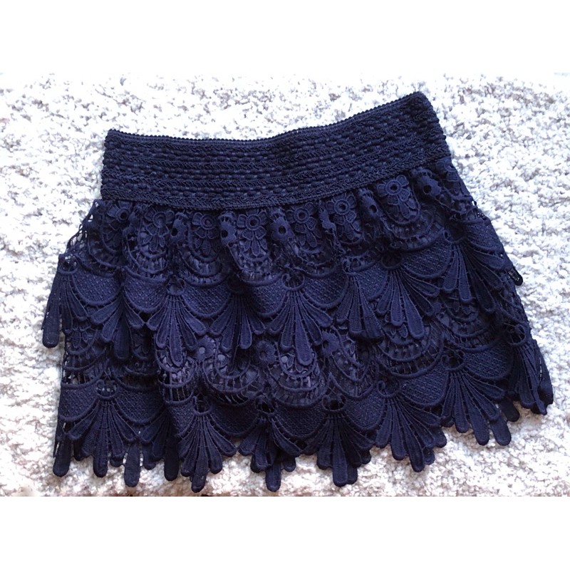 Saia de store renda com short