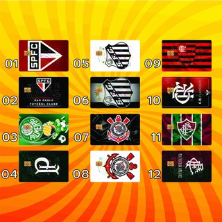 Adesivo de Cartão Crédito e Débito Flamengo, Skin Card Película