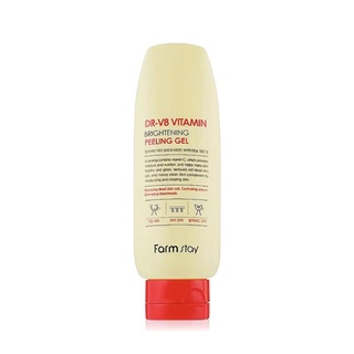 farmstay dr-v8 vitamin brightening peeling gel 150g