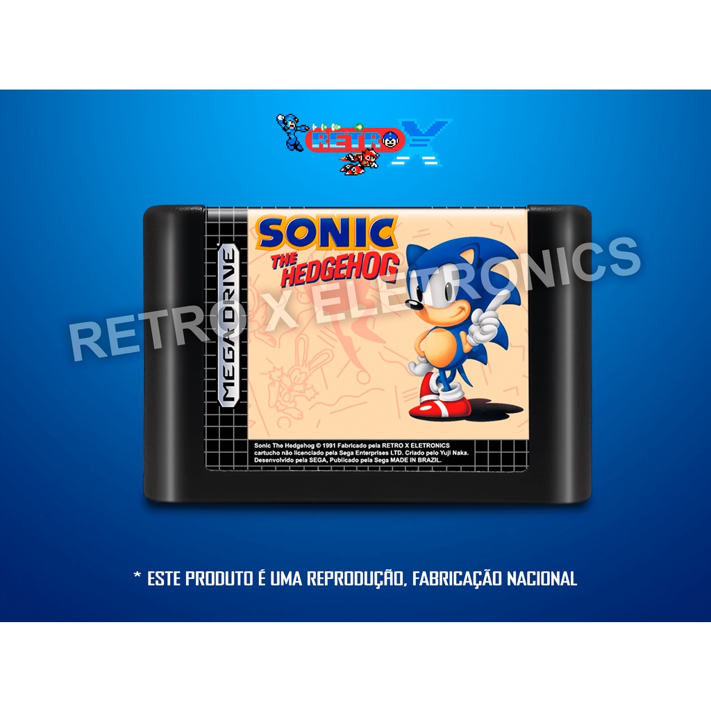 Sonic 1 - CARTUCHO MEGA DRIVE | Shopee Brasil