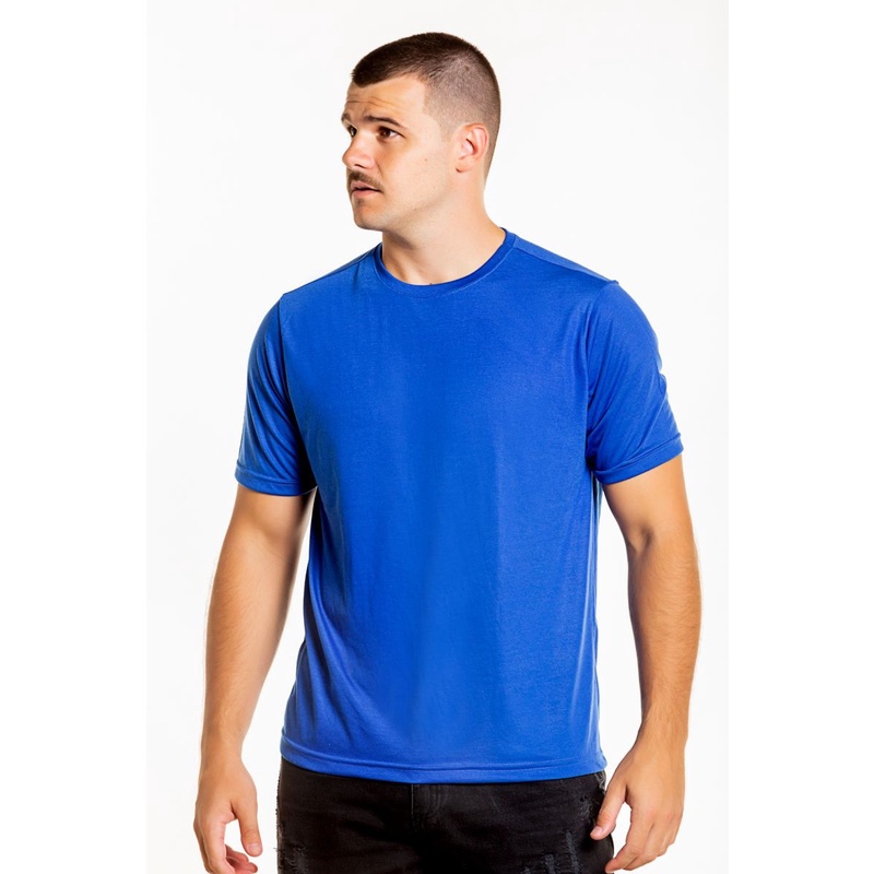 CAMISETA POLIESTER AZUL ROYAL M - LINHA SUBLIMA BRASIL