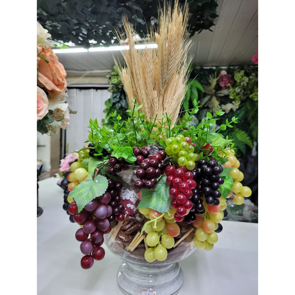 Kit com 3 Unid Mini Uva Artificial