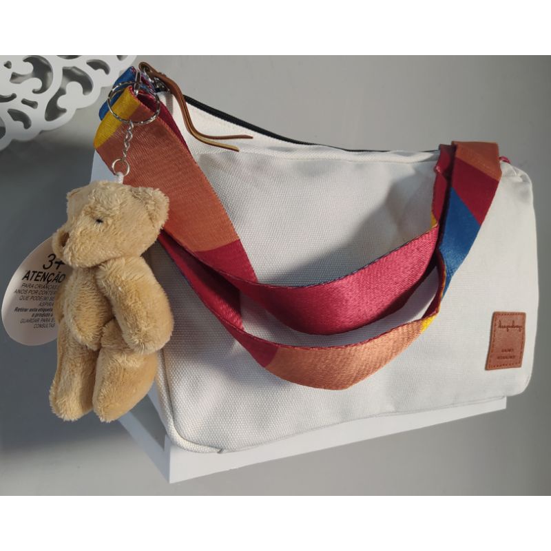 Bolsa Feminina De Ombro Lona Tecido De Pano Bolsa De Lado Transversal ...