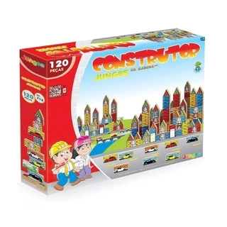 Blocos De Montar 120 Peças - 712 - Junges
