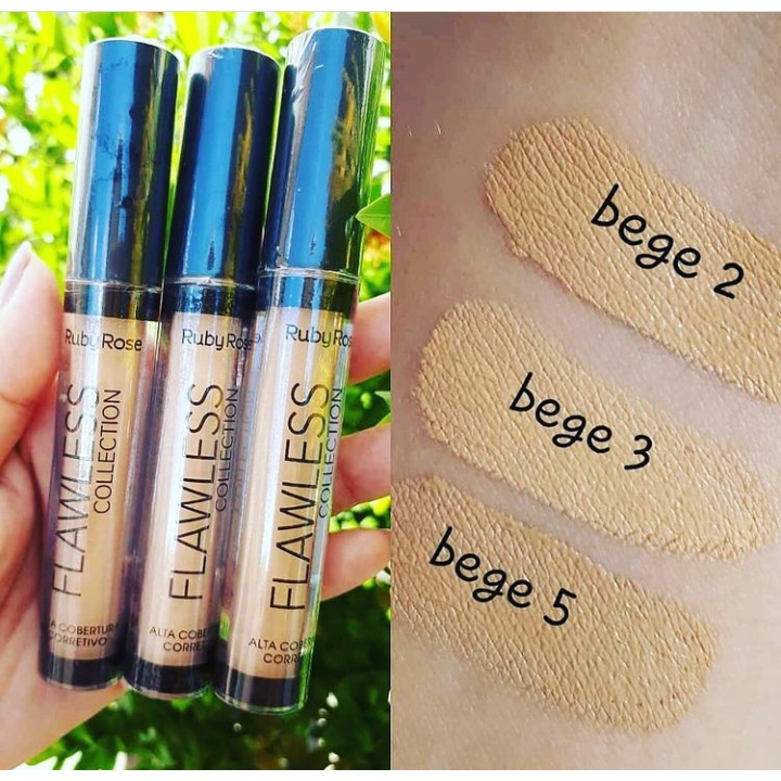 Corretivo Líquido Flawless Collection Ruby Rose Alta Cobertura ...