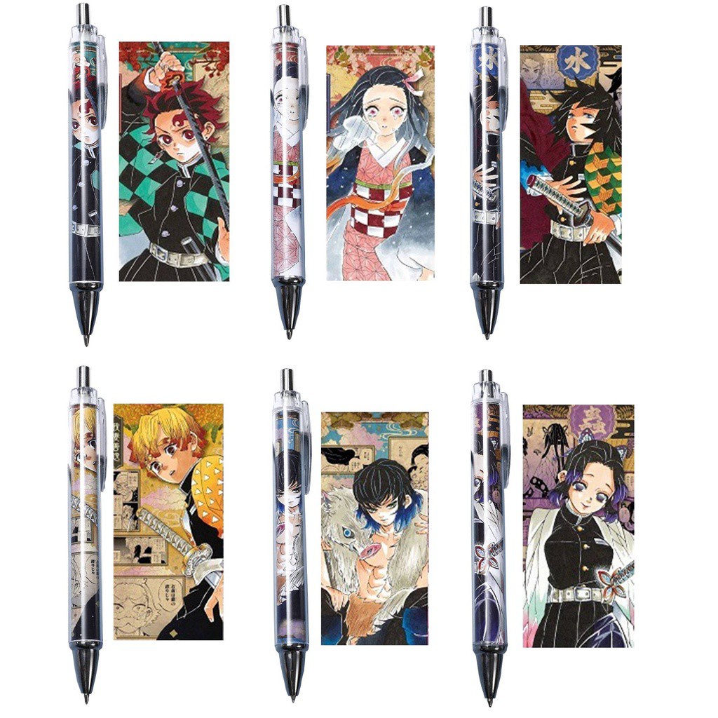 Caneta Esferográfica 0.5mm Desenho Anime Demon Slayer Kimetsu No Yaiba ...