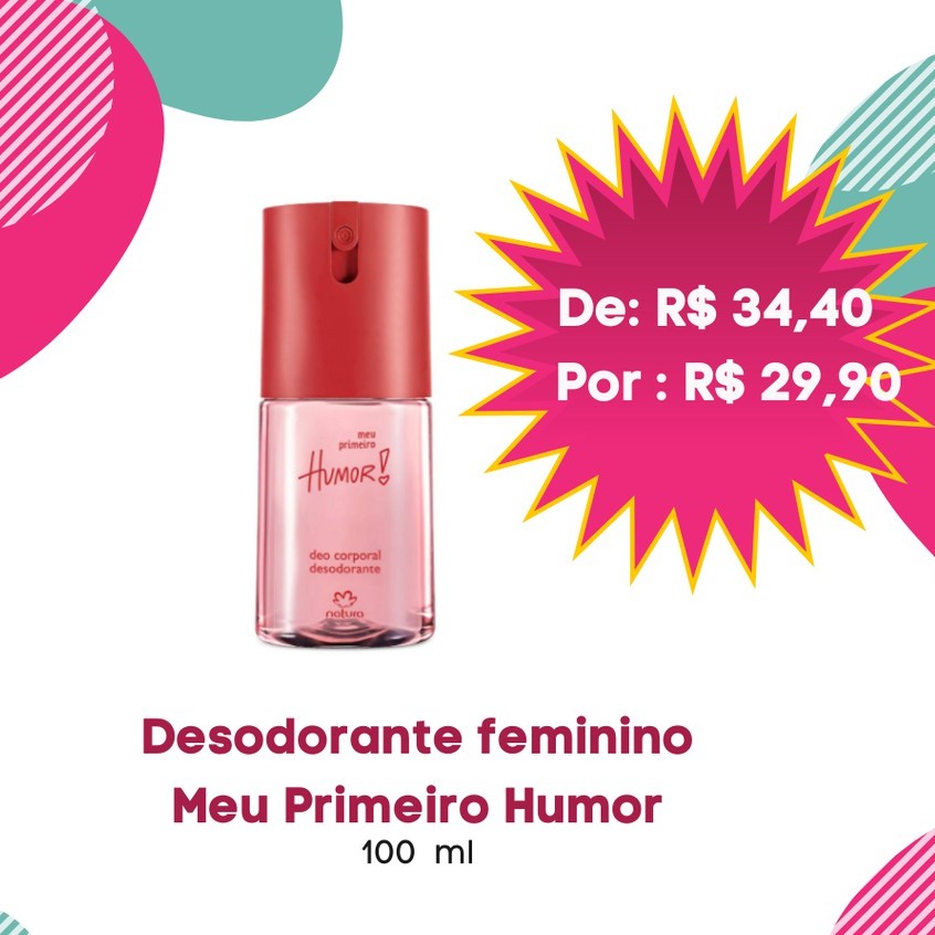 Desodorante corporal Natura Meu Primeiro Humor Feminino 100 ml