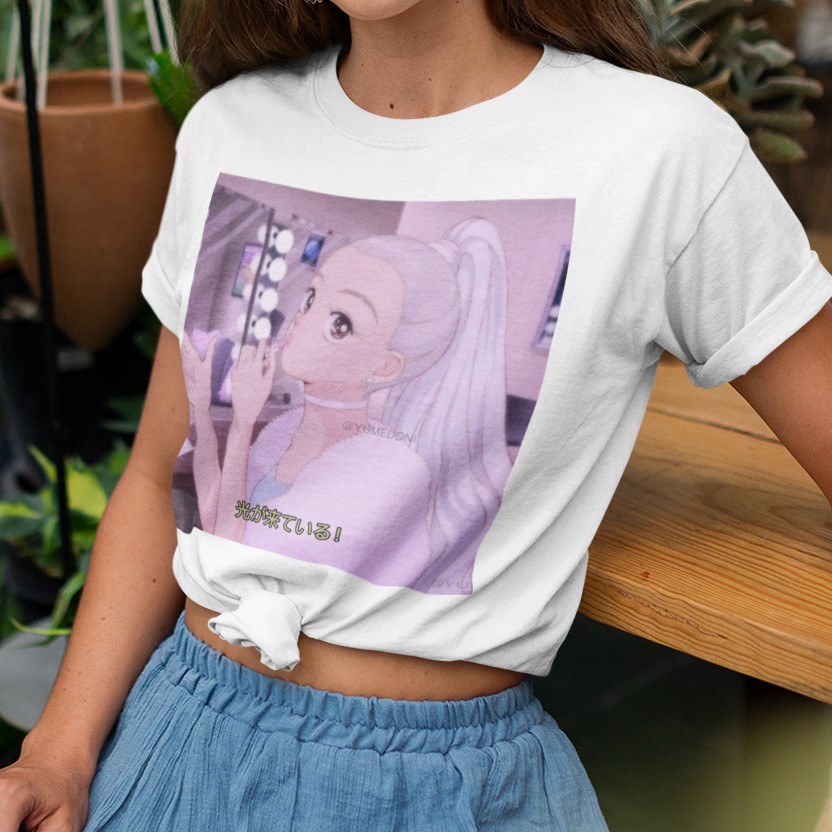 ARIANA GRANDE CAMISETA UNISSEX E BABY LOOK 100 POLI STER