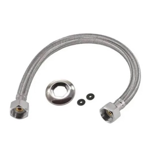 Engate Flexível 60cm Aço Inox Trançado Fêmea X Fêmea CÓD. 153