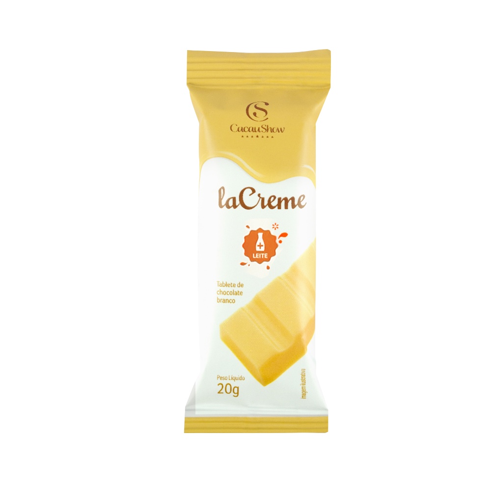 Tablete Lacreme Branco 20G Cacau Show Shopee Brasil