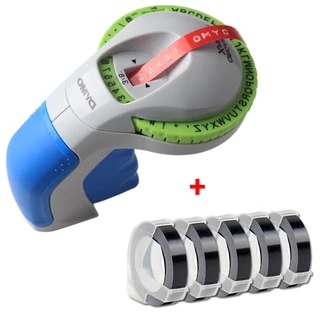 Dymo 12965 Impressora Manual De Rótulos Com 5 Rolos 3D Fita De Gofragem Para Gravação Organizador De Xpress Label Maker