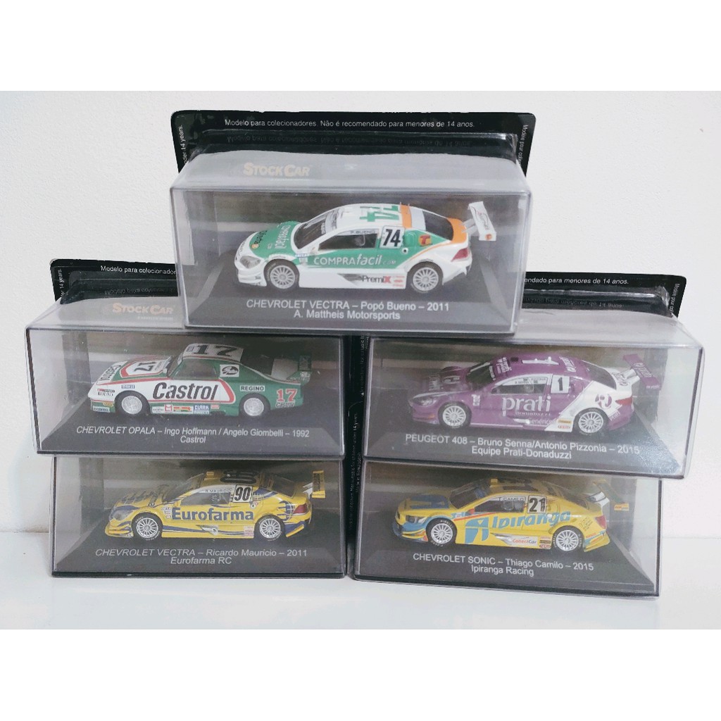 Coleção Stock Car - 5 Miniaturas