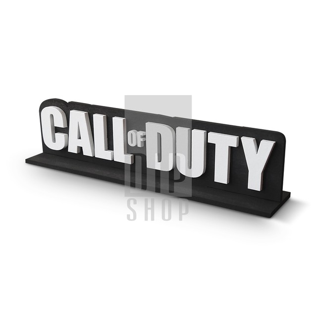 Letreiro Placa Gamer Símbolo Geek Logo Jogo Call Of Duty Cod War Zone ...