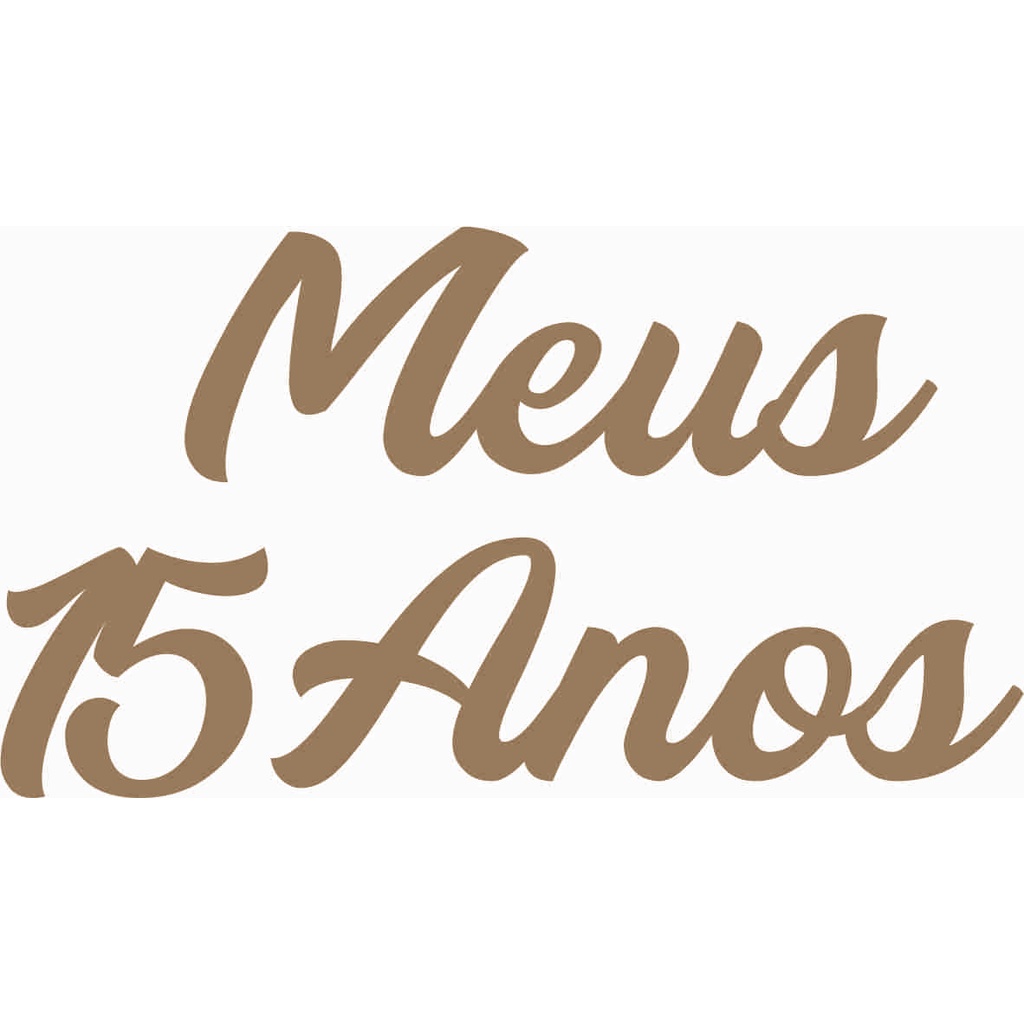 Palavra Meus Anos Letreiro Festa MDF Madeira Shopee Brasil