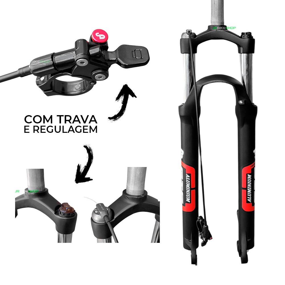 Suspensão Bike 29 Gts Trava No Guidão Aluminio Curso 100mm
