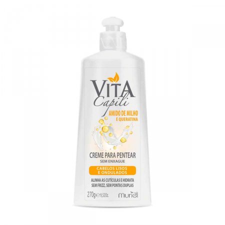 CREME PARA PENTEAR VITA CAPILI AMIDO DE MILHO 270ML | Shopee Brasil