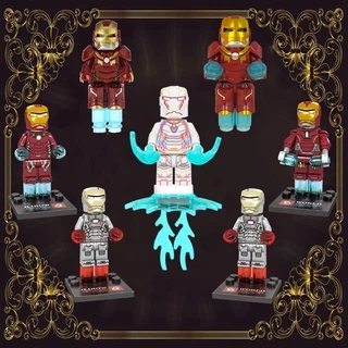 Homem De Ferro Maravilha Aniversário Brinquedos Educativos Para Crianças Blocos De Construção Minifiguras Tijolos Filme