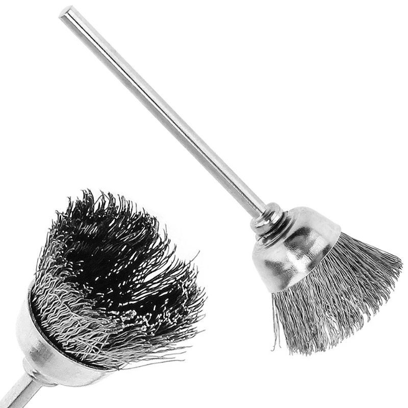 kit 20 escova de aço tipo cone para micro retifica | Shopee Brasil