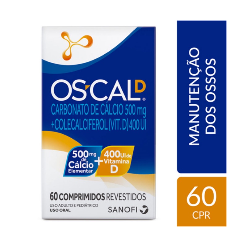 Os Cal D 500mg + 400UI com 60 Comprimidos Revestidos | Shopee Brasil