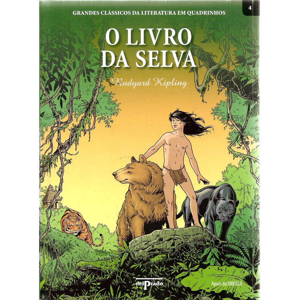 Livro em Inglês] The Jungle Book - Rudyard Kipling - Mogli O Menino Lobo -  O livro da selva