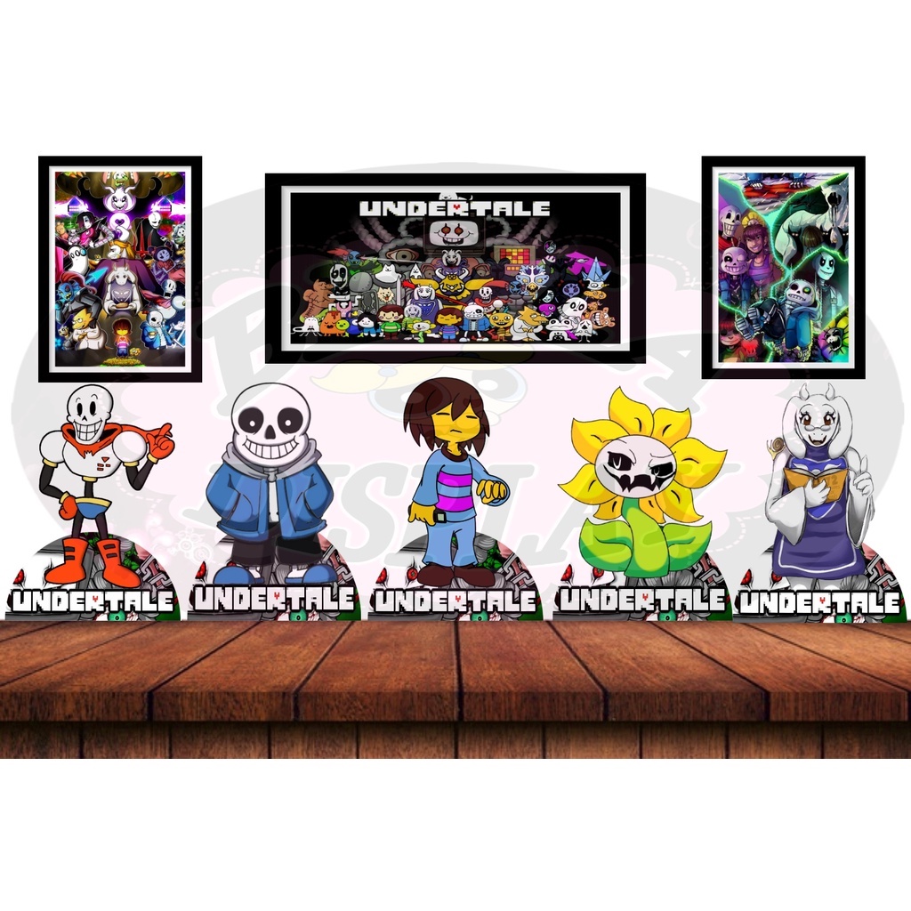 Undertale displays kit festa | Shopee Brasil