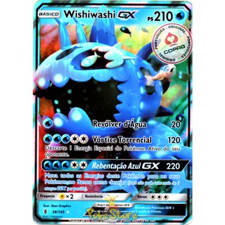 Carta Pokemon Wishiwashi GX Português 38/145 ou 63/236 Card