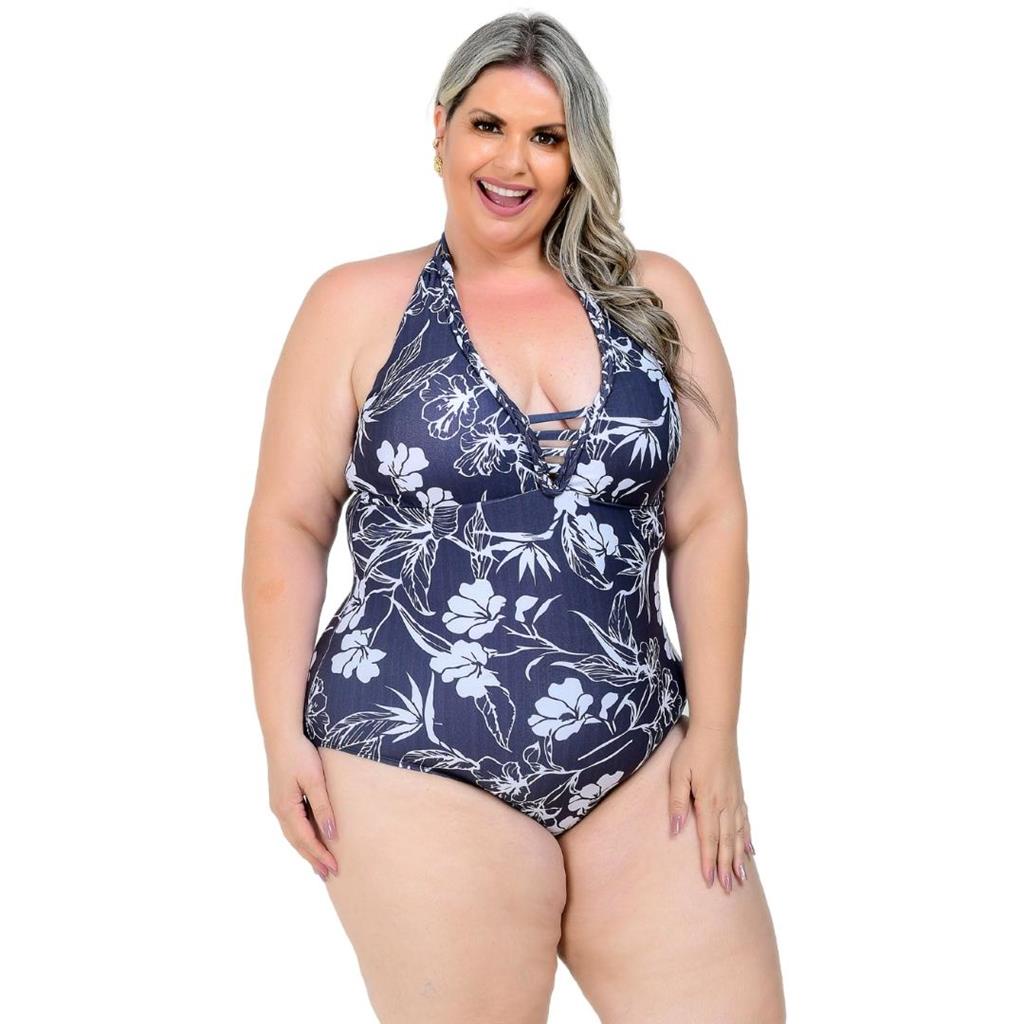 Biquíni Plus Size Com Bojo Sem Aro Preto - daluzplussize