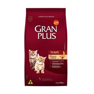 Ração Granplus Para Gatos Filhotes Sabor Frango E Arroz 3Kg