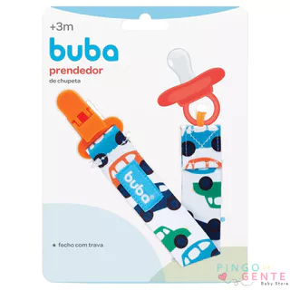 Prendedor De Chupeta Estampado Carrinho Buba
