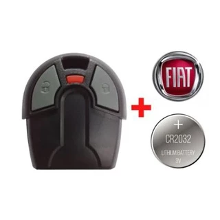 Capa Controle Alarme Fiat Uno Palio Strada + Logo + Bateria em Oferta na Shopee