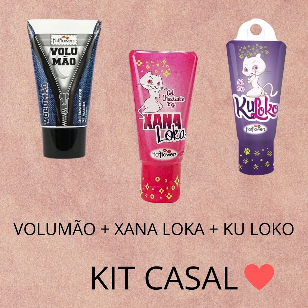 Volumão Intensificador + Xana Loka Gel Excitante SexShop + Ku Louco Sexo  Oral Kit Prazer do Casal | Shopee Brasil