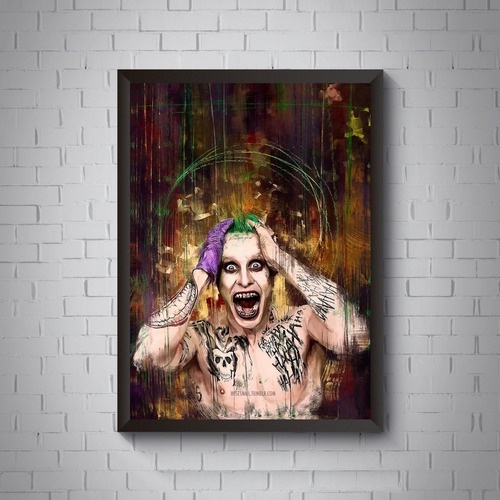 Quadro Coringa Esquadrão Suicida Arte Poster Moldurado | Shopee Brasil