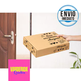 10 Caixas Papelão 16x10x5 Embalagem para Correios Ecommerce Envios Sedex Pac N 0J Montável - Sua encomenda chegou!