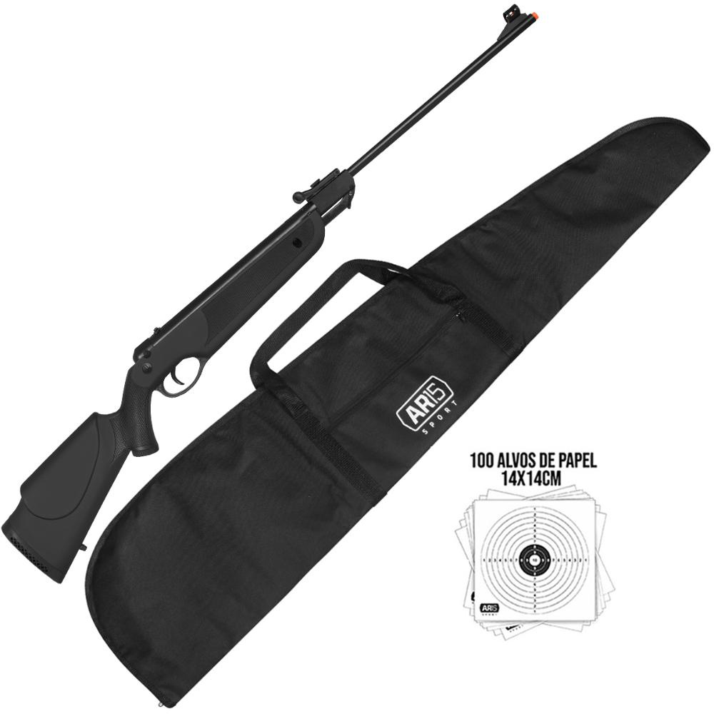 Espingarda Pressao Rossi 5.5mm Dione 4 G Spring com Capa +Alvos ...