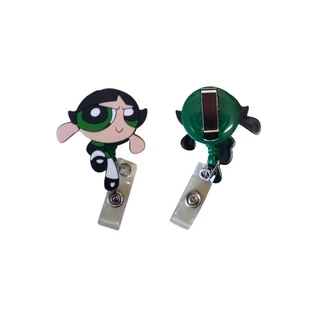 Porta Crachá Retrátil Personalizado As Meninas Super Poderosas - Docinho