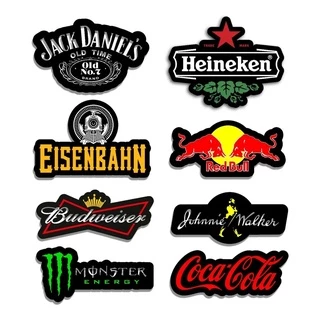 Kit 5 Luminosos Cerveja Bar Bebida Hein Eise Bud Jack Monster