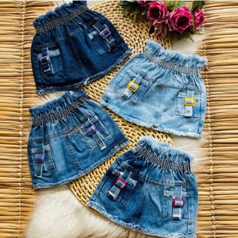 Saia jeans country sales infantil