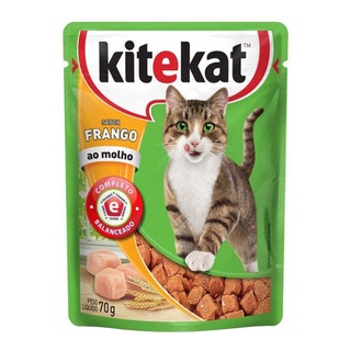 Combo 24 Alimento Úmido KiteKat Frango ao Molho 70g