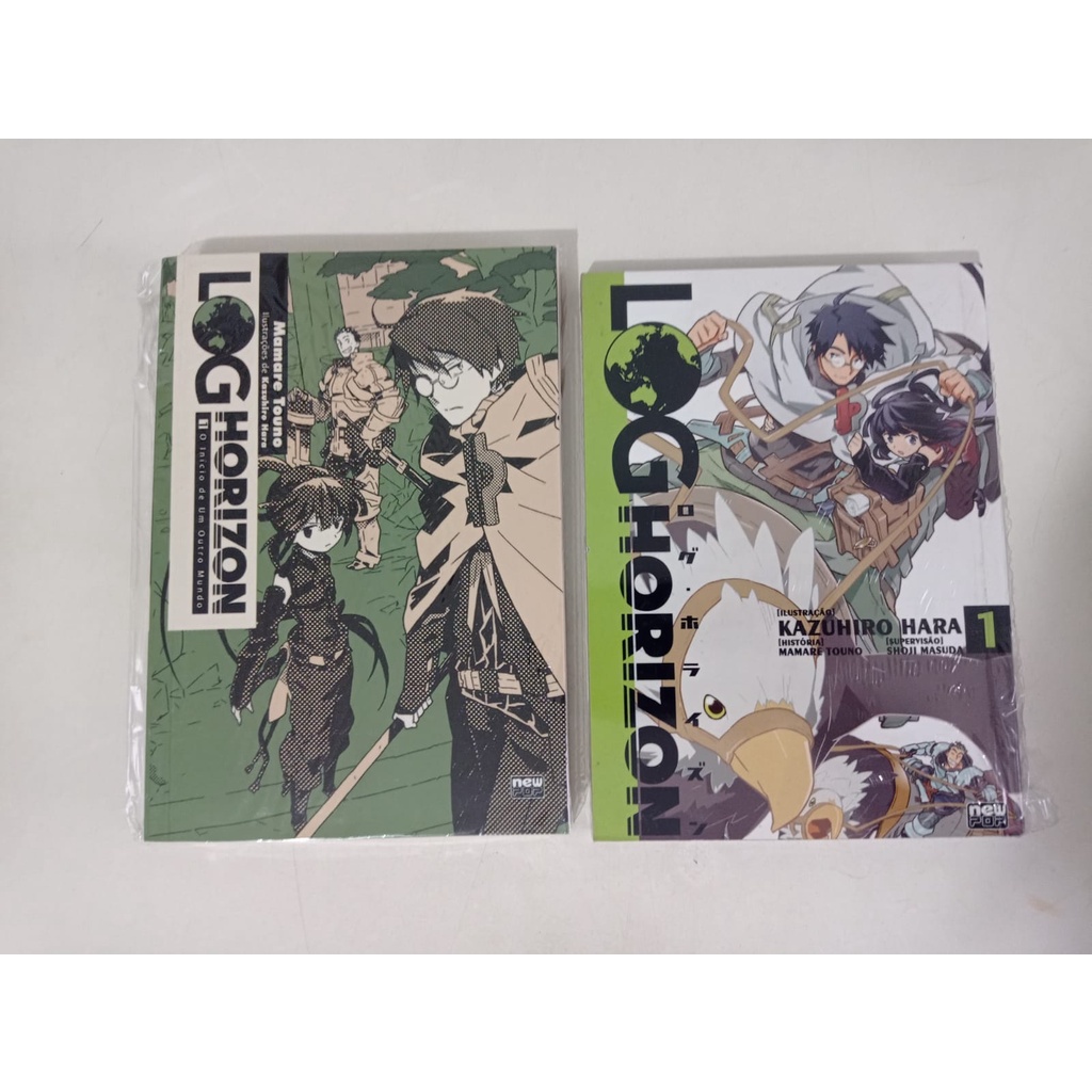 Mangá & Novel "Log Horizon" Volumes 1 NewPop Shopee Brasil