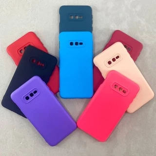 Capa Samsung S10e / S10 E Silicone Aveludada Protege Câmera Colorida Capinha Anti Impacto