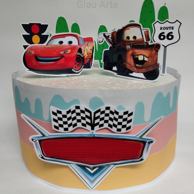 Pin de Ρεβεκκα Ι. em Cars party em 2023  Bolo de aniversário de carros,  Decoração de festa infantil tema carros, Bolo carros