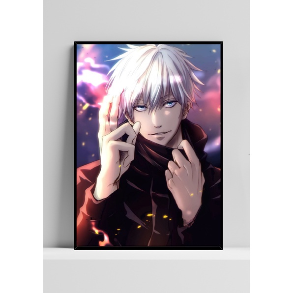 Quadro de mdf poster moldura Anime, Mangá, Jujutsu, gojo | Shopee Brasil