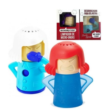 Kit Desodorizador Geladeira + Limpador De Micro-ondas Mamãe brava PROMOÇÃO