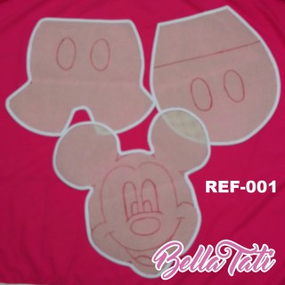 Talagarça Desenhada Jogo de Banheiro - Mickey Roupas