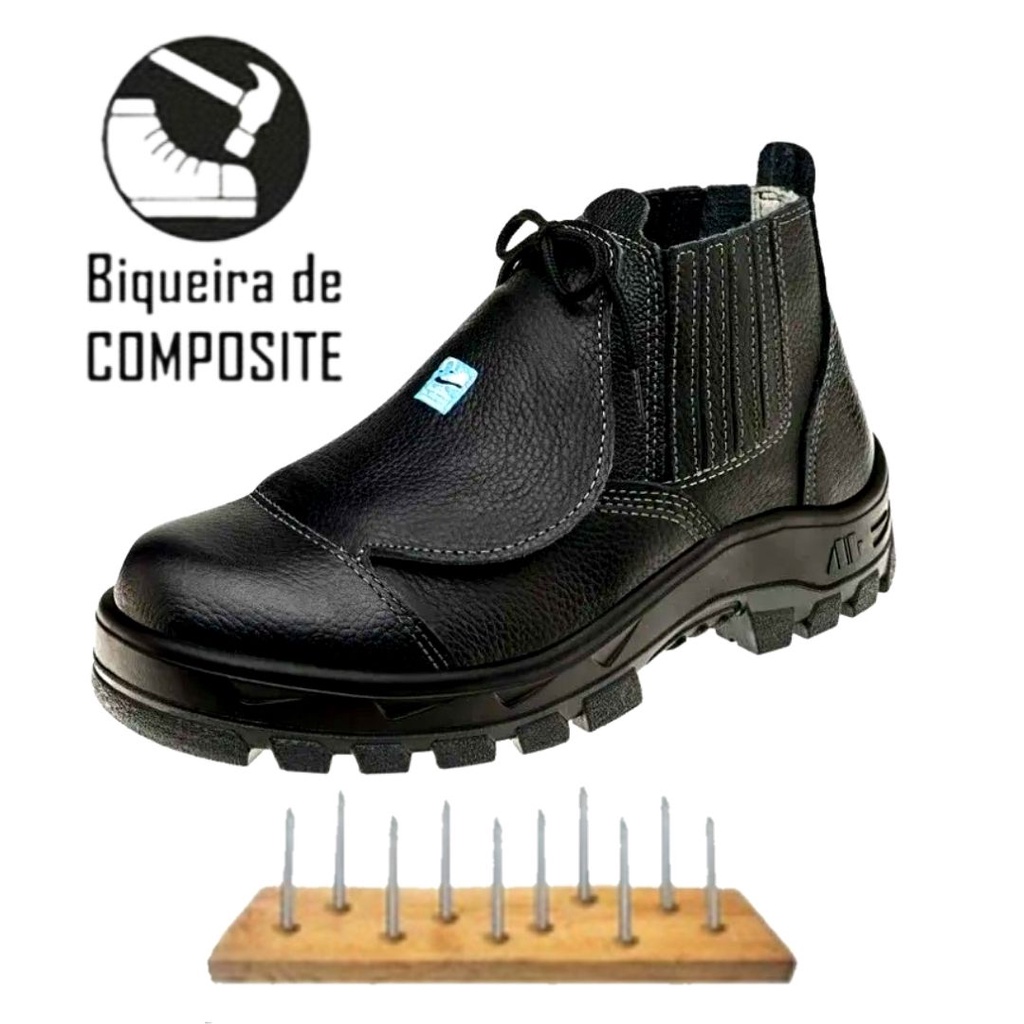 Botina biqueira best sale de composite