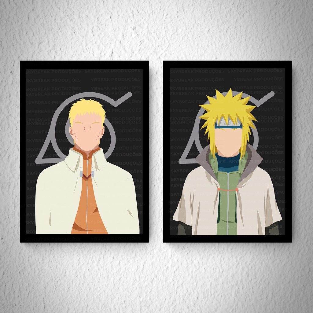 Quadro Decoratio Poste Boruto Filho Naruto Classico Retro