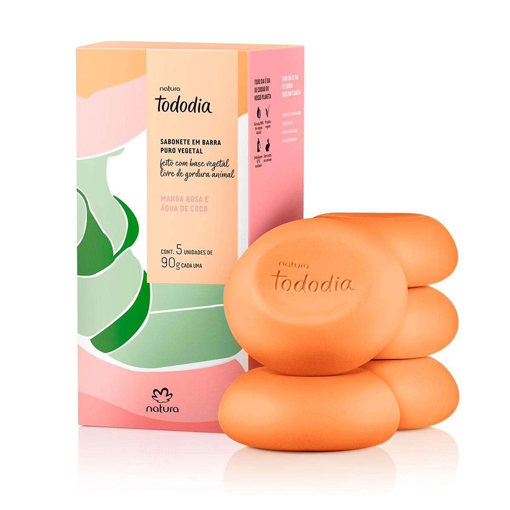 Sabonete Manga Rosa e Água de Coco Natura Tododia | Shopee Brasil