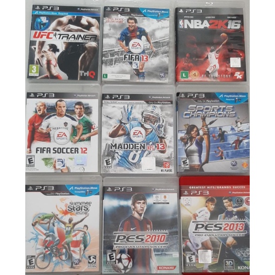 Jogos PS3 Playstation 3 Originais Mídia Física FUTEBOL FIFA PES LUTA AÇÃO  TIRO CORRIDA AVENTURA