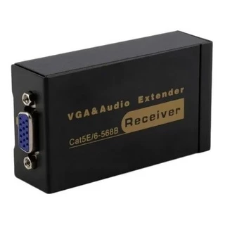 Extender Vga 100m Extensor Vga Até 100m Via Cabo Cat5e Cat6